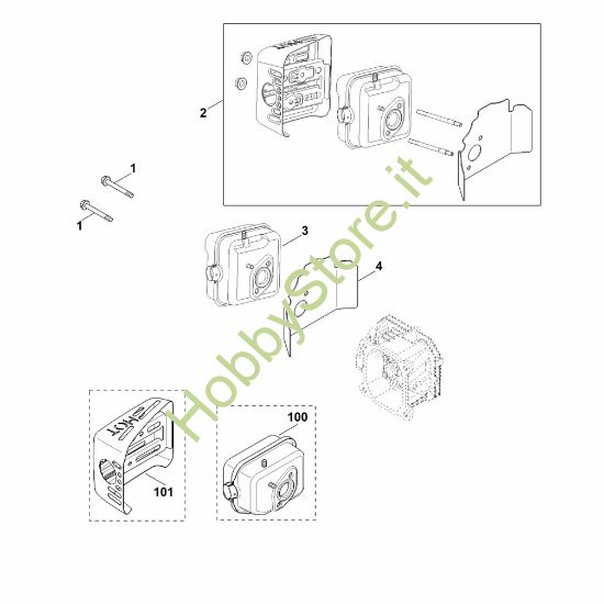Picture of F - Scarico XT-800 (XT800-3087)